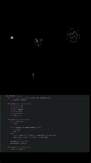 Python Turtle Fireworks 🎇 #coding #python #programming
