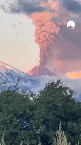 Footage has captured the plumes of smoke over Russia's Klyuchevskoy volcano which erupted last week.⁠ No fatalities were reported. Full video: https://bit.ly/4ovoG31 | The Australian