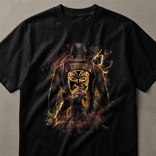 Mike Tyson Boxing Legend T-shirt, Iconic Boxer Graphic Tee, Retro Sports Fan Apparel Gift, Punch Art Design Shirt - Etsy