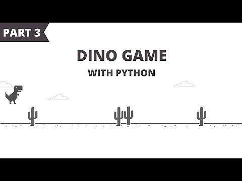 Dino Game Using Python and Pygame (Part 3) | Adding Obstacles (Cactus)