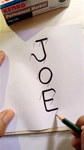 Nama JOE, menggambar 3d #shorts