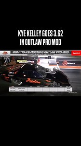 5.6K views · 2.1K reactions | @therealkyekelley throws down the gauntlet in Outlaw Pro Mod, running a 3.62 in the final round of qualifying for Pro Mod at the Snowbird Outlaw Nationals. Via: @flodragracing #nyce1s #n1s #sh1fttheculture | NYCE1s.com | Facebook
