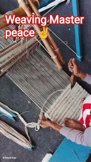 The Most Satisfying Handmade Rug Weaving! 🤯 #shorts