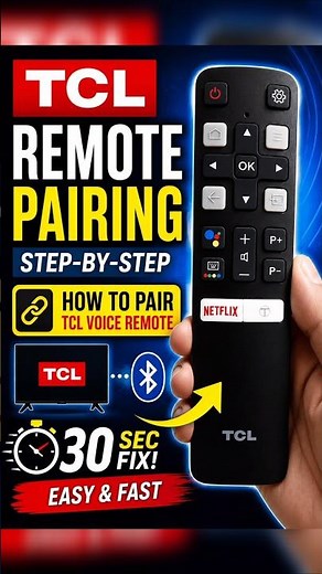 Tcl remote pairing | Tcl remote pairing kaise kare | How to pair tcl voice remote #shorts