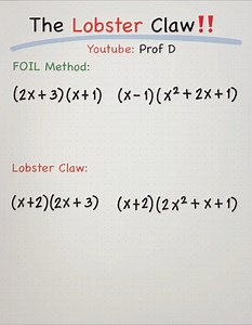 STOP using FOIL, Use LOBSTER CLAW 🦞 | Prof D