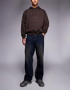 Good For Nothing baggy fit denim jeans in deep wash blue | ASOS