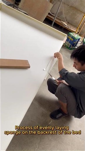 Laying Sponge on Bed Backrest: Crafting Comfort