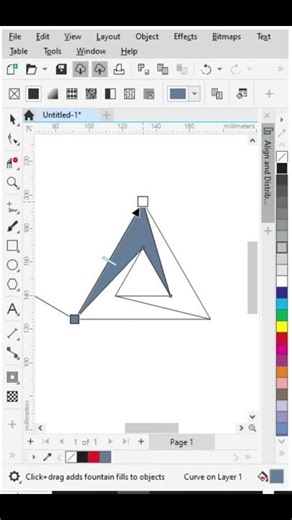 corelDRAW triangle 3D design | corel design, logo, flowers design #shorts #viral