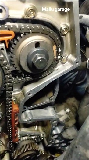 Nissan Xterra. install engine timing chain and timing mark