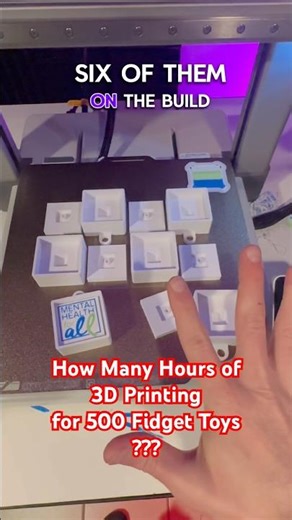 Can You Guess How Many Hours of 3D Printing for 500 Toys? #3dprinting #3dprinted #charity #toy #nami