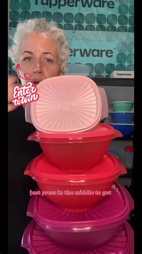 Tupperware Servalier Bowl 5-Piece Set Sturdy Tableware with Tapered Handles & Instant Seal Lids for Efficient Storage and Easy Cleaning