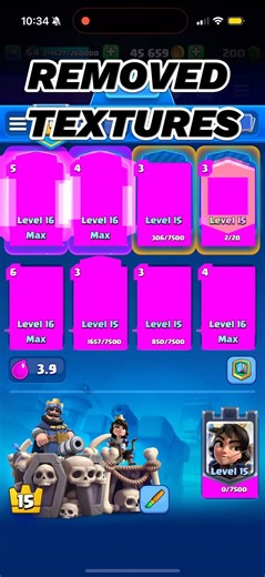 Clash Royale removed their textures #clashroyale