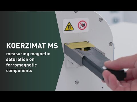 KOERZIMAT MS - measuring magnetic saturation on ferromagnetic components