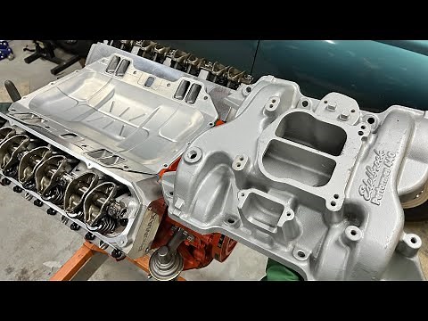 440 V8 Mopar Engine Rebuild Step 29 - Intake and Valley Pan Installation