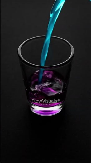 The liquid never changes.Only light and perception do. #FlowVisuals#OpticalIllusion#VisualASMR