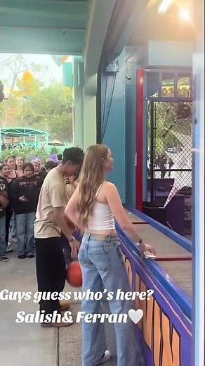 Salish and Ferran are back filming a new video at 6 flags #salish #salishmatter #jordanmatter