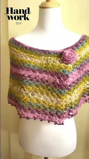 1 BALL OF YARN? 😍 This is how you make an ELEGANT CAPE