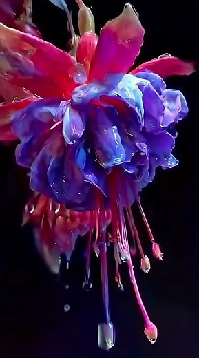Fuchsia Blooming Timelapse Symbol of Elegance and Deep Love