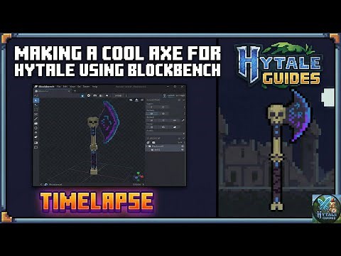 Making a Custom Hytale Weapon in Blockbench (Timelapse)