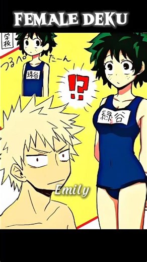 Female deku 🥦#anime #mha #deku #bakugou #todoroki #myheroacademia #fyp #edit #shorts