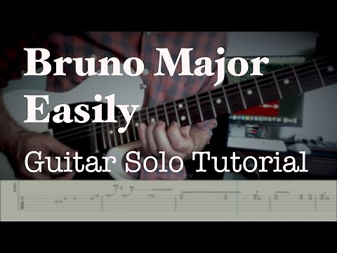 Bruno Major "Easily" Guitar Solo with Guitar Tabs / Tutorial