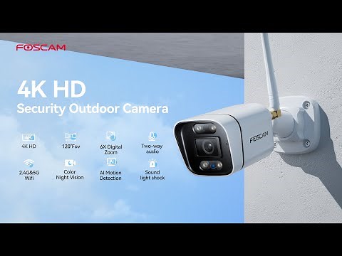 Foscam V8P 8MP WiFi Security Camera with Smart Detection