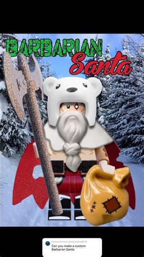 How to Build a Custom LEGO Barbarian Santa #Lego