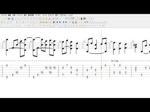 クラシックギターＴＡＢ譜で弾くグリーンスリーブス