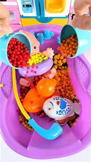 Satisfying with Unboxing & Review Miniature Bath Sink | ASMR Video no music #asmrtoys #toyhouse