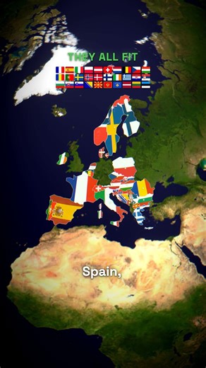 You Can Fit Most of Europe Inside the United States #geography #usa #shorts #europe #maps