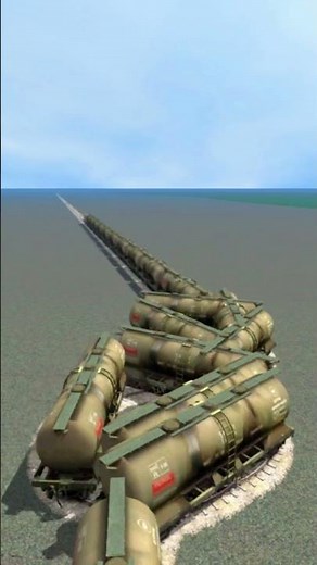 Dangerous Train Drift On Sharp Curve 💥😳 BeamNG.Drive Train simulator 3D #shorts