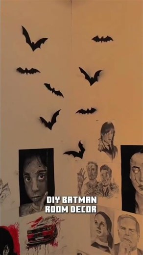 Diy batman room decorate ✨🦇