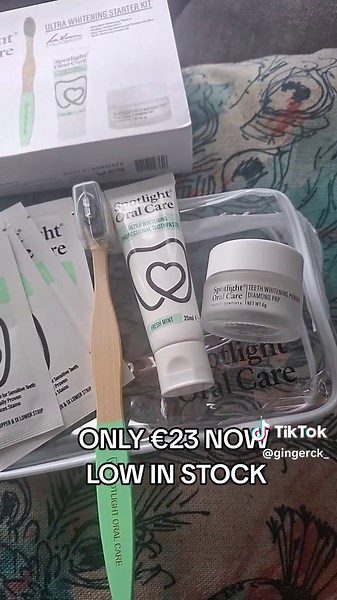 the perfect starter pack for your teeth whitening journey @Spotlight Oral Care Ireland @The Collective Agency #teethwhitening #toothpaste #oralcare #whitening #teethwhiteningstrips