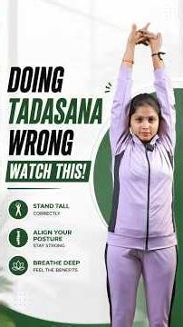 Simple Yoga Poses For Everyone(Tadasana) #yoga #tadasana #healthylifestyle #wellness #shorts #viral