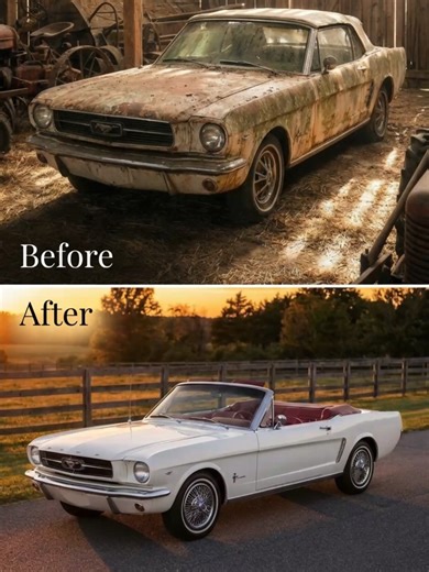 1965 Ford Mustang Convertible Full Restoration: America's Sweetheart #FordMustang #1965Mustang #ClassicMustang #Convertible #Restoration #WimbledonWhite #PonyCar
