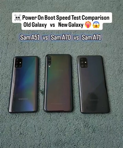 🔥 Samsung A51 vs A70 vs A71⚡POWER ON BOOT SPEED TEST! 😱 Which Galaxy Boots FASTEST? 🚀📱 #shorts #fyp