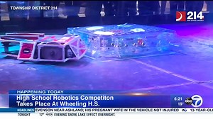 6.7K views · 144 reactions | 350 students, 48 robots, only one winner. The Robot Rumble starts at 9am at Wheeling High School. Catch all the action live! Today's livestream: www.youtube.com/watch?v=tkq_Yl05vdw Saturday's livestream (Bring the family to watch in-person!): www.youtube.com/watch?v=-3jnbXQ6Jbc | High School District 214 | Facebook