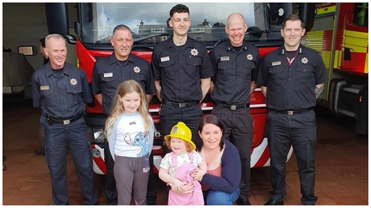Scots toddler who helped save neighbours from horror blaze praised for bravery