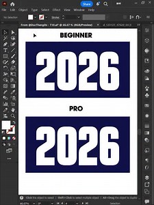 34K views · 3K reactions | Adobe Illustrator 2025 - Tips for coloring text with gradient effects #ducthangds #adobe | Đức Thắng DS | Facebook