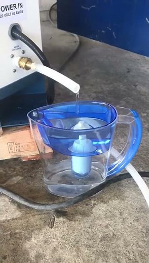 Tsunami-500 real-time water production - atmospheric water generator (AWG) in action!