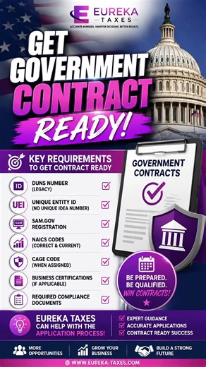 Get Government Contract Ready | UEI, SAM Registration & More | Eureka Taxes