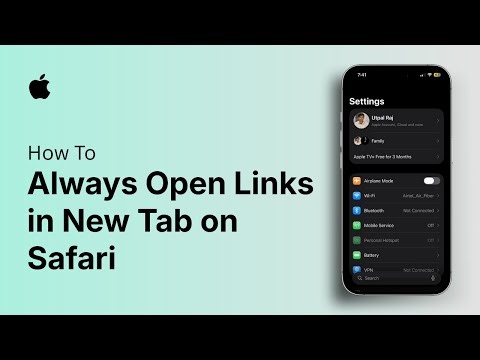 How to Always Open Links in New Tab on Safari