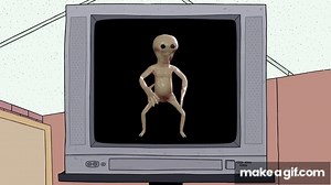 Smiling Friend's dancing alien featuring alan. on Make a GIF