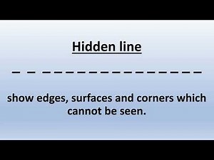 types of lines used in drawing