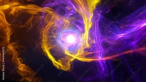 Exploring vibrant cosmic nebulae with swirling colors and celestial details captured from deep space
