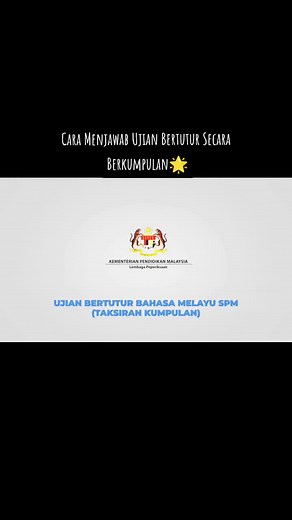 Ujian Bertutur Secara Berkumpulan: Tips & Contoh