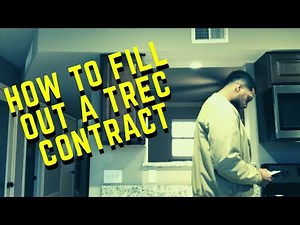 How do i fill out a Texas TREC Contract 101