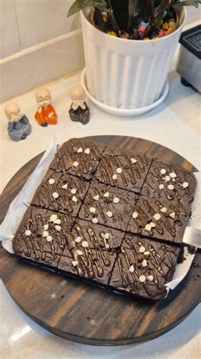 indulging brownie Whole wheat Rich chocolate Pure bliss#brownie #darkchocolate #foodie