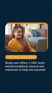 Imagine one portal that tracks your progress, tailors your study materials, and has over 1,100 tests for you to practice? That’s Study.com and you can sign up today. | Study.com | Facebook