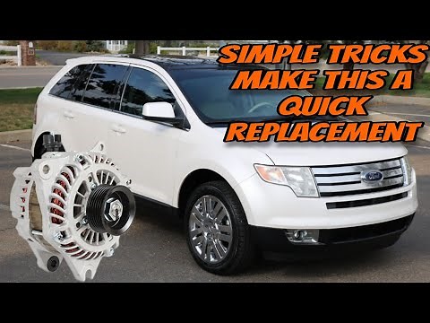 How to replace the alternator on a ford edge